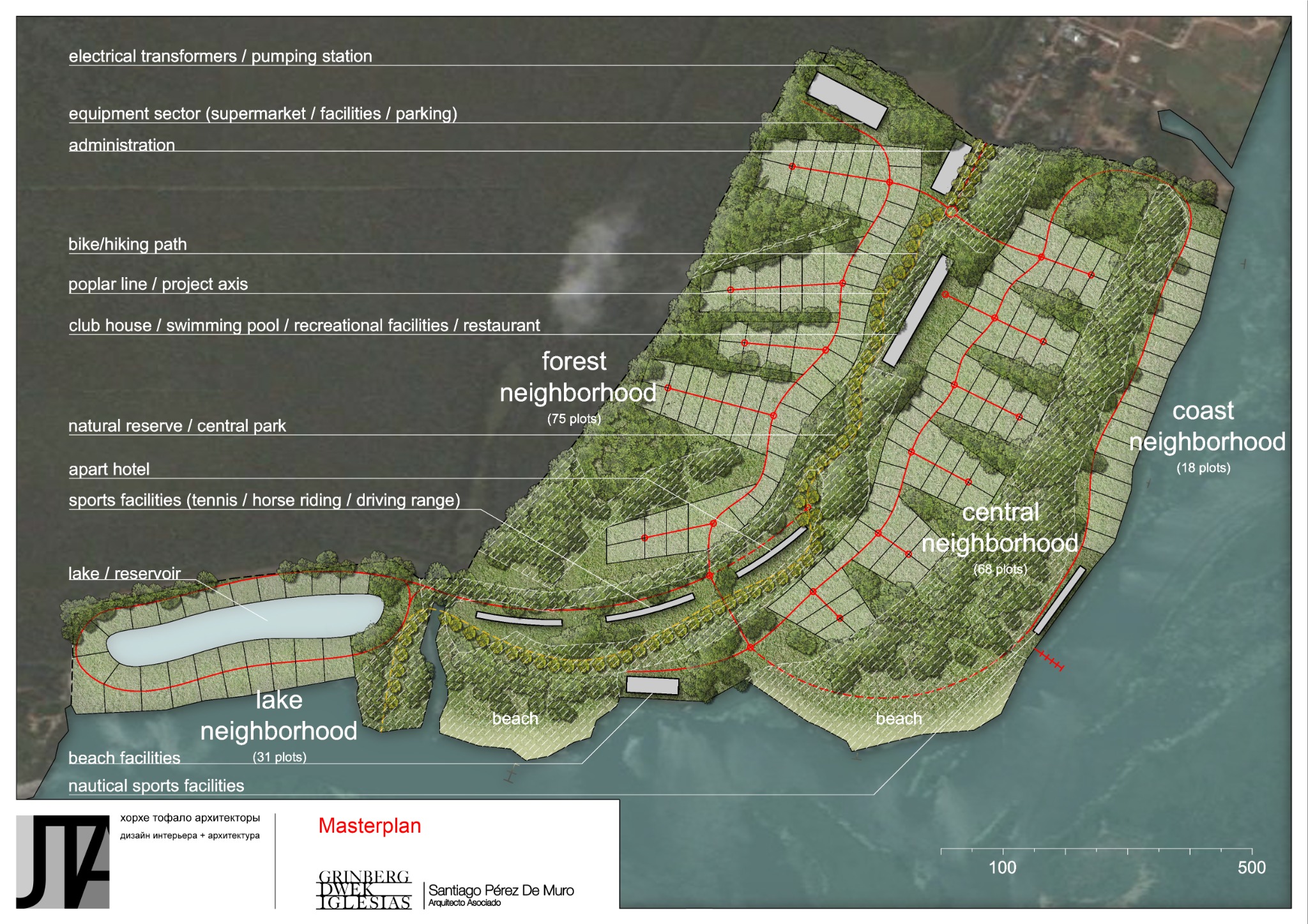 Plano general del Masterplan Zavidovo
